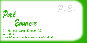 pal emmer business card